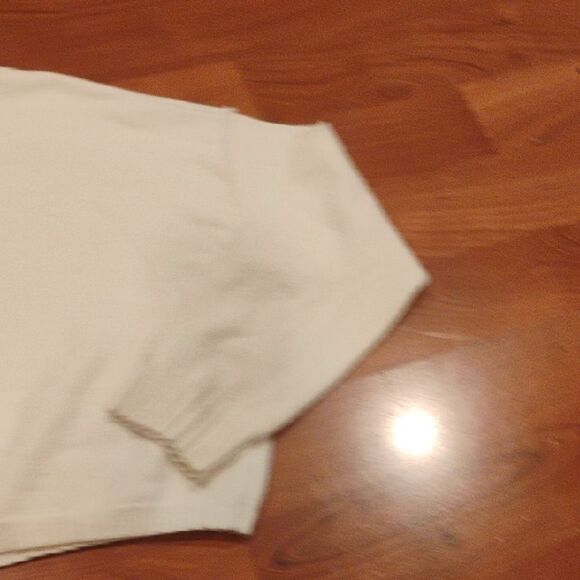 Lauren James Women's Cream Sweater with Red Embroidery - Picture 6 of 7